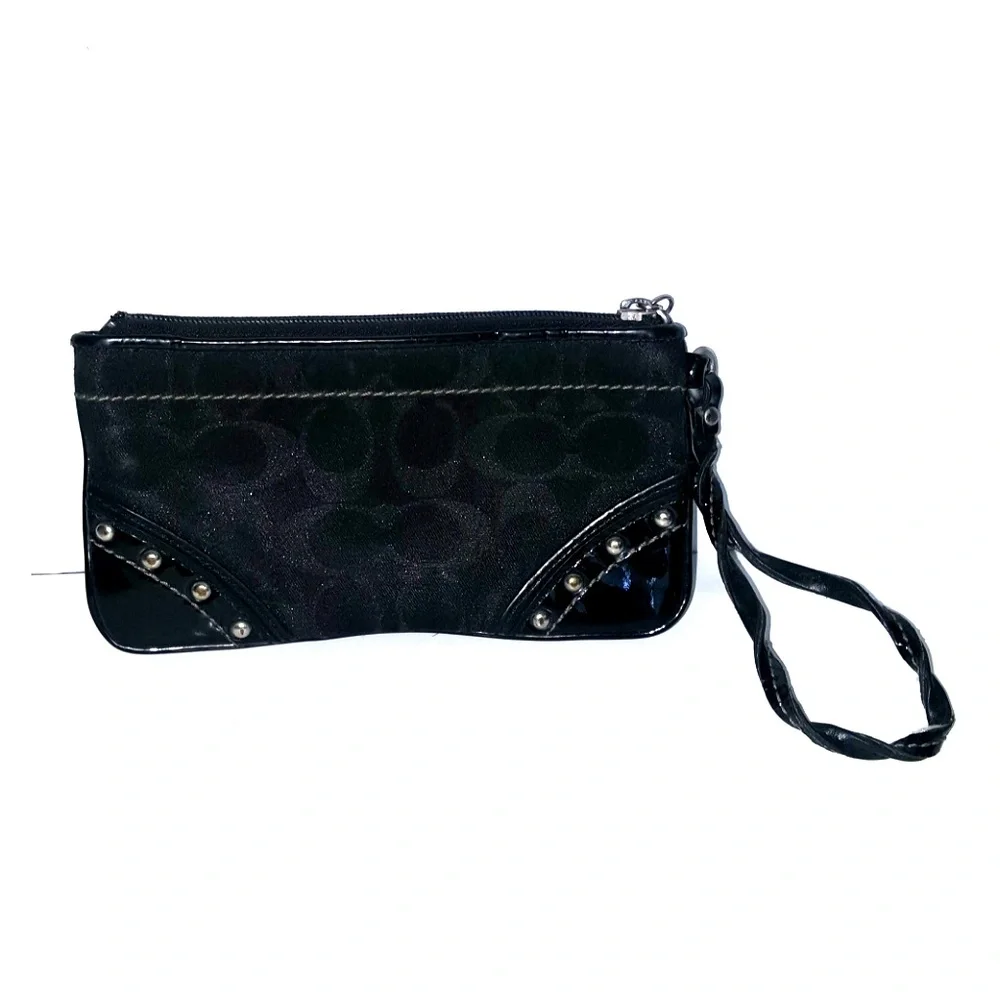 SALE Authentic vintage Coach‎ wristlet with studds